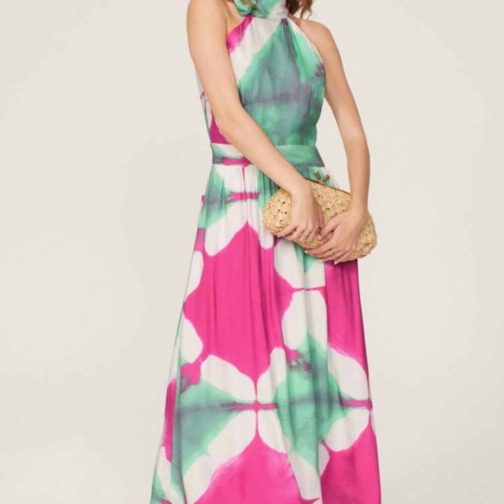 Tie Dye Halter Dress